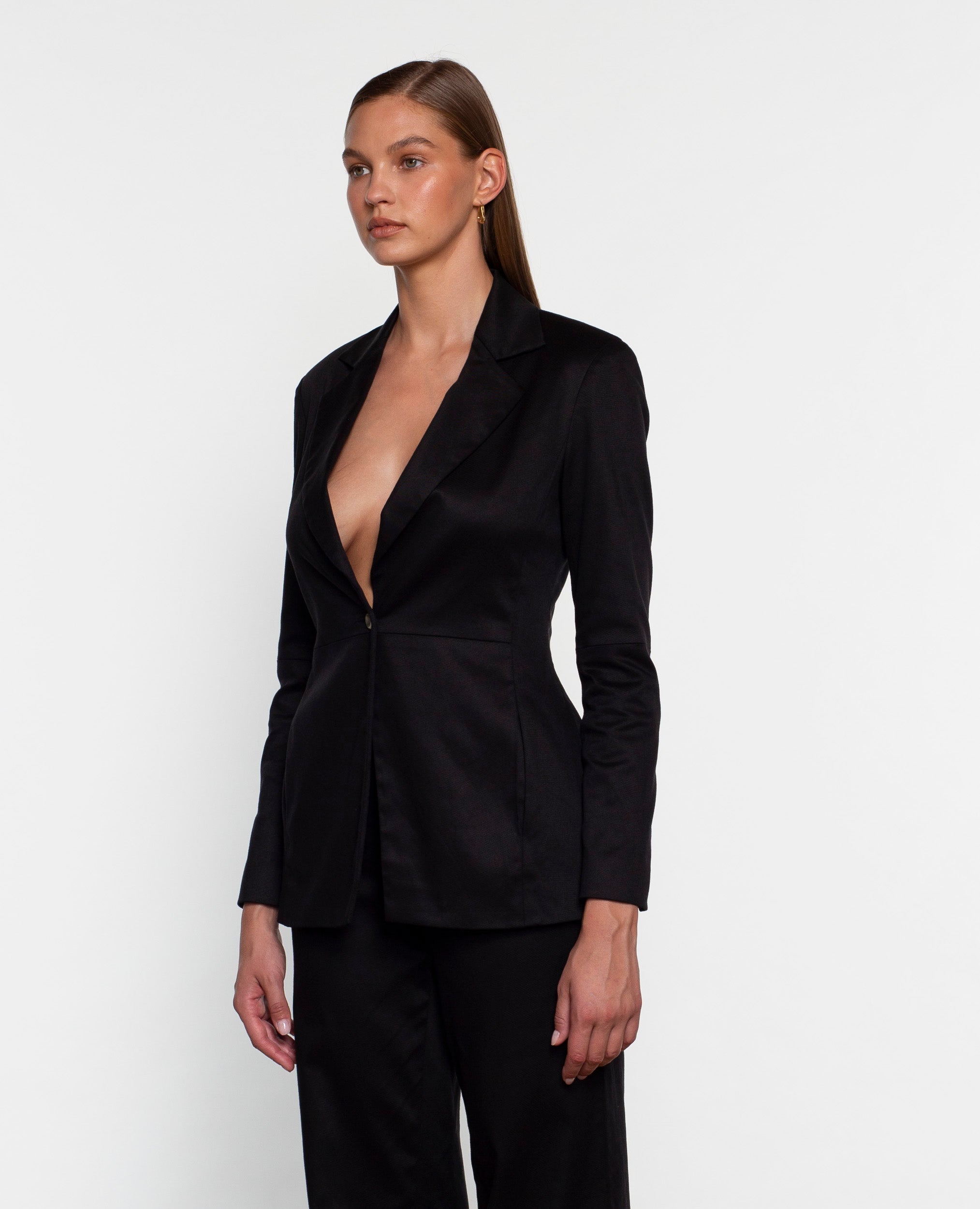 アウターその他 ERMANNO SCERVINO Woman Blazer Black D466I331IILM 95708 ERMANNO SCERVINO: Blazer woman - Black | Ermanno Scervino